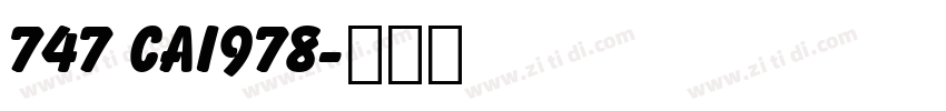 747 CAI978字体转换